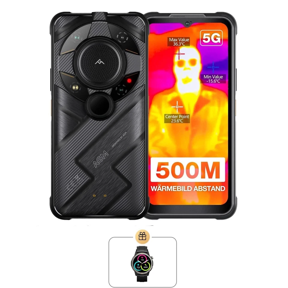 AGM G2 Guardian 5G Unlocked Rugged Smartphone Thermal Monocular 8/12GB + 256GB - Bild 1 von 4