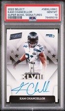 2022 Panini Select- Kam Chancellor On Card Auto - Super Bowl 48 SBXLVIII PSA 10 