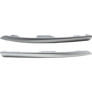 Front LH RH Outer Satin Chrome Bumper Trims For 2017-2021 Jeep Grand Cherokee - Foto 1 di 12