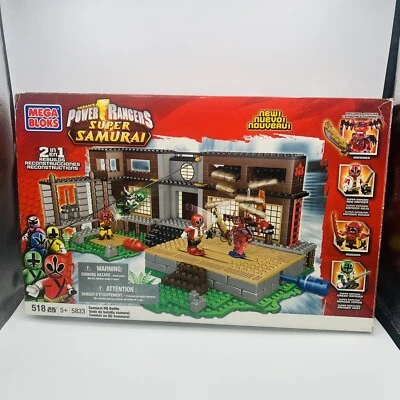 Mega Bloks Power Rangers Super Samurai 5833 HQ Battle Set 2012 no completo Foto 1 de 4