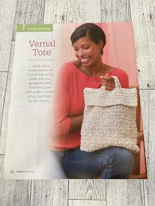 CROCHET  Vernal Tote Using Lemon Peel Beginner Stitch Pattern env551 - Bild 1 von 3