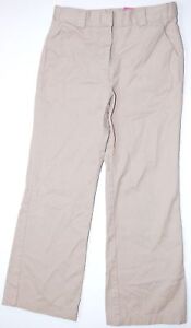 Izod 7 cotton blend khaki school uniform adjustable waist pants 24 inseam 