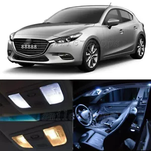9pcs White LED Interior Bulbs + License Plate Lights Fit For 2004-2017 Mazda 3 - Picture 1 of 10