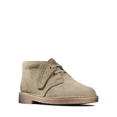 Clarks Originals Desert Boots Boys Sand Suede UK 1.5 EU 33.5 NEW! - image 1 of 4