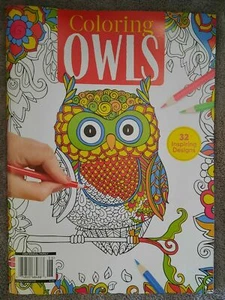 Centennial Family Coloring Owls Magazine - 32 Designs - Sept. 2021 NEW - Picture 1 of 2
