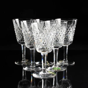 Vaso de cristal Waterford copa de vino blanco copa Alana SET de 6 vintage mid century - Imagen 1 de 7