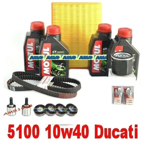 Ducati Monster 600 750 ab 1998 FILTERWECHSEL + MOTUL 5100 10W40 RIEMEN ORIGINAL - Bild 1 von 1