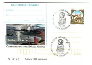 Repubblica IPZS - Cartolina postale 750 L. Terni sbarco di Anzio no indirizzo Z8 - Foto 1 di 1