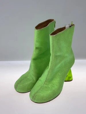 Botas Maison Margiela EU:37 US:7 Verde S39WU0139 Rejilla Aplastar Tacón Tobillo Foto 1 de 4