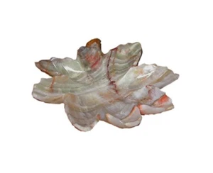 Leaf Centerpieces IN Onyx Italian Onyx Centerpiece Bowl Art Home Design 20cm - Picture 1 of 1