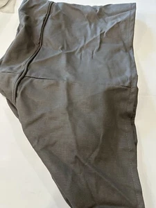 Pottery Barn Comfort Ottoman Slipcover washed linen cotton Charcoal gray 30x25 - Picture 1 of 2