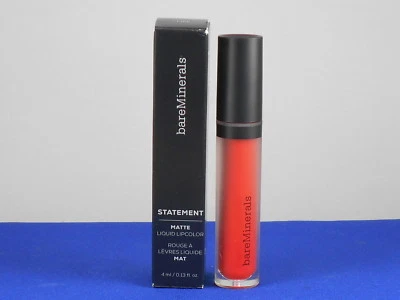 bareMinerals Statement Matte Liquid Lipcolor FIRE Fiery Orange Red Lip Lipliner - Image 1 of 2