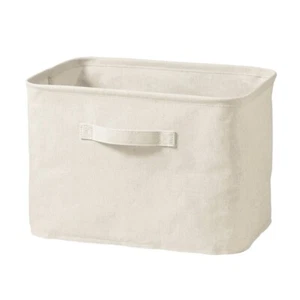 MUJI Cotton Set of 4 Polyester Linen Blend Soft Box Cloth Case W37xD26xH26cm  - Picture 1 of 5