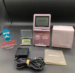 Konsola Nintendo Gameboy Advance SP AGS-001 perłowy róż GBA z Japonii - Zdjęcie 1 z 23