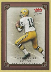 2004 Fleer Greats of the Game Bart Starr Green Bay Packers 14 - Picture 1 of 2