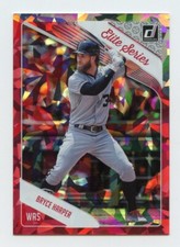 2018 Bryce Harper Donruss Elite Series Red Cracked Ice card #ES3 Nationals