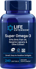 Super Omega-3 EPA/DHA Fish Oil, Sesame Lignans & Olive Extract, 240 softgels