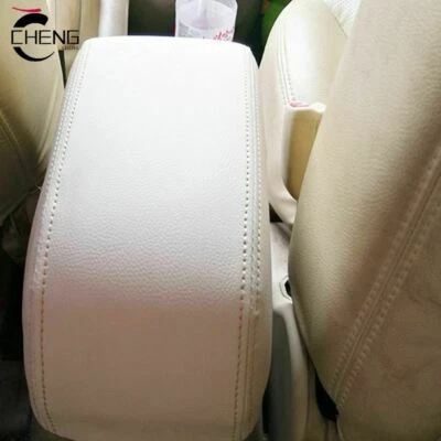 Nueva cubierta de reposabrazos con tapa de consola de cuero beige para Hyundai Tucson 2006-2013 Foto 1 de 4