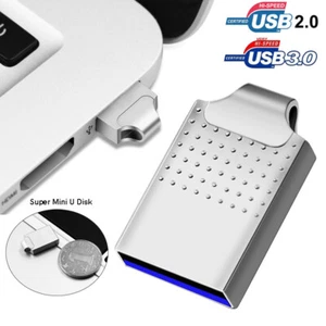 USB 2.0 Flash Drive Memory Storage Stick Pen 64GB 32GB 16GB Mini Metal U Disk - Imagen 1 de 14