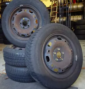 SEAT, SKODA, VW Allwetter-Kompletträder 165/70R 14 M+S auf 5x14" Stahlfelgen 7mm - Bild 1 von 7