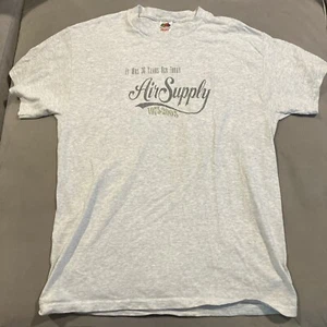 RARE - Vintage - Air Supply - 30 Year Anniversary - 2005 T-Shirt - Size Large - Picture 1 of 3