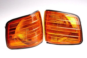 Amber Corner Lights Pair For Mercedes C126 1985 0008209321 0008209221 - Picture 1 of 2