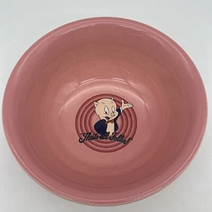 Fiesta Ware Looney Tunes Porky Pig 9” Serving Bowl 1994 Warner Bros USA - Picture 1 of 11