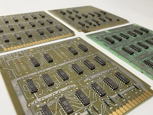 Vintage Burroughs lot of 4 Circuit Boards Card Punch 1 and 4, Card Read 1 and 3 - Picture 1 of 10
