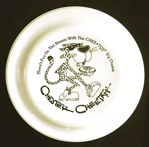 MINT c.1989 Cheetos Chester Cheetah Frisbee Premium Frito-Lay Black & White - Picture 1 of 4