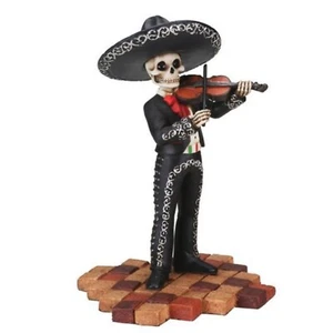 Skeleton Mariachi Band Violin Player Day of the Dead Dia de Los Muertos Figurine - Picture 1 of 1