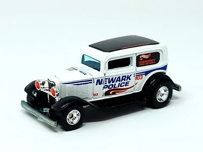 Hot Wheels Cop Rods ‘32 Sedan Delivery Newark Police 1:64 Loose  - Image 1 of 4