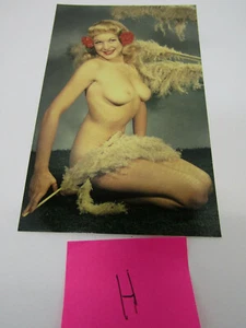 H VECCHIA CARTOLINA D'EPOCA MAI USATA COME NUOVA NUDE SEXY DONNE RESQUE - Foto 1 di 1