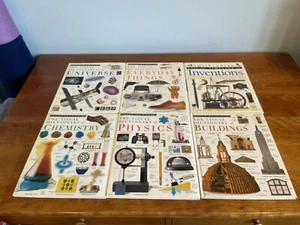 Set of 6 books: DK Visual Dictionary of Physics, Inventions, Universe, Chemistry - Imagen 1 de 18