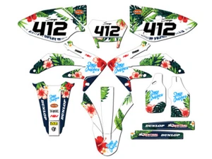 2008-2018 CRF 450 X TROPIC White Senge Graphics Kit Compatible with Honda - Picture 1 of 10