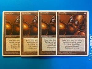 MTG 4x Brass Man Core Set 4th Edition OLD SCHOOL Magic the Gathering Card x4 NM - Picture 1 of 1