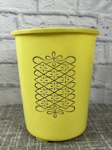 Vintage gelb Lustro Ware Papierkorb Badezimmer Mid Century 11" Kunststoff - Bild 1 von 7