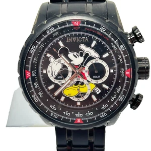 Invicta 26743 Disney Limited Edition Men's Black Steel Chronograph Wristwatch - Picture 1 of 6