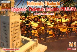 Figuras #2 de falange de infantería ptolemaica diádochi helenístico modelos A lineales 1/72 - Imagen 1 de 2