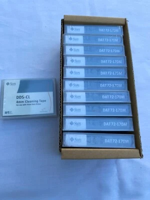 Sun DAT72 - 36GB/72GB 4mm 170m Data Tape Cartridge - NEW Sealed - 10-Pack. - Image 1 of 4