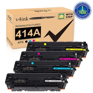 Tóner a color v4ink 414A con chip de repuesto para HP W2020A M479fdw M454dw M479 - Imagen 1 de 8