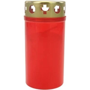 20x Grabkerze Grablicht Brenner Nr.3 mit Deckel 48h Brenndauer Rot #HA0014 - Bild 1 von 1