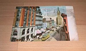 1910 MILWAUKEE WISCONSIN Postcard showing CITY HALL / E. WATER STREET - Picture 1 of 4