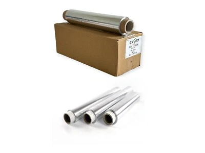 EXSEN Alu-Folie 29cm x 12my x 1000gr für Lebensmittel geeignet (4 Rollen)