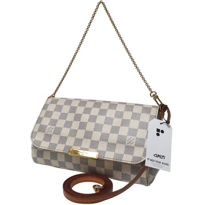 Auténtico Louis Vuitton Favorito MM Damier Azur N41275 Garantizado Diario CLA535 Foto 1 de 4