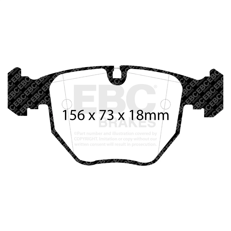 Pastillas de freno EBC UD681 Ultimax para 96-06 530i 540i 740i 740iL M5 X5 Foto 1 de 3