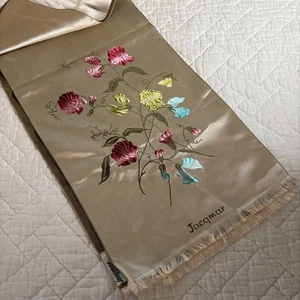"Bufanda vintage JACQMAR floral rosa azul 8,5""x44""" - Imagen 1 de 5