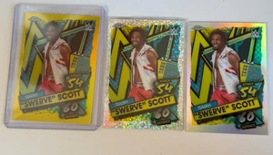 2021 Topps Chrome WWE Slam Attax Yellow /99 Isaiah Swerve Scott & Speckle & RFCT - Picture 1 of 4