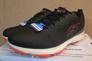 Skechers Men's GO GOLF PRO 5 HYPER Golf Shoes Size 9 Black/Gray 214044 - Picture 1 of 12