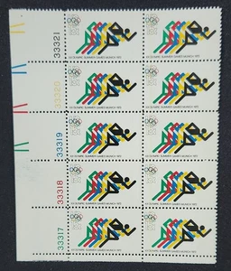 US Scott 1462 - Olympics Foot Racing - MNH - 1972 Issue - Plate Block of 10 - Picture 1 of 1