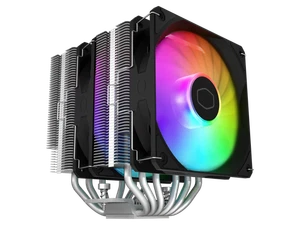 Cooler Master Hyper 620S Dual Tower CPU Air Cooler, ARGB Sync, 120mm PWM Fan, 6 - Picture 1 of 5